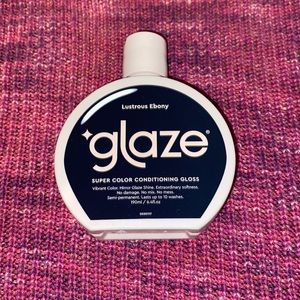 Glaze hair conditioning color depositing gloss in Lustrous Ebony / blue-black